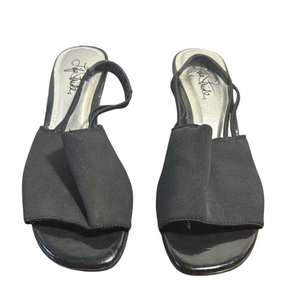 Life Stride Black Slingback Sandals